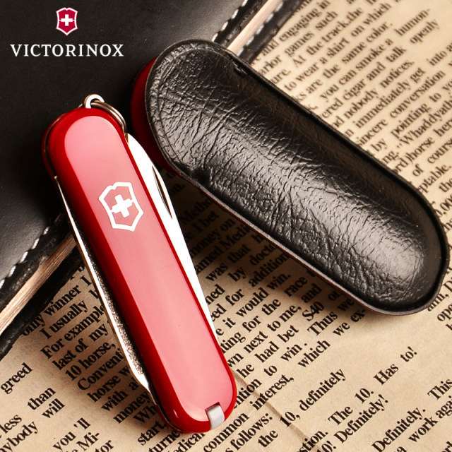 Swiss Army Knife 58mm Companion (Red) 0.6123 Original Authentic Victorinox Mini Multifunctional Folding Swiss Knife