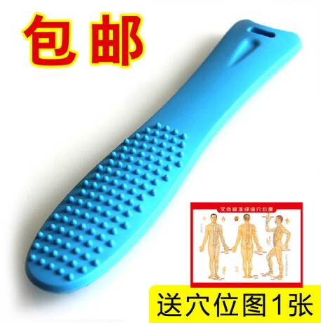 经络拍养生拍手持敲打捶背小神器健身锤硅胶按摩器拍痧板棒鱼形拍
