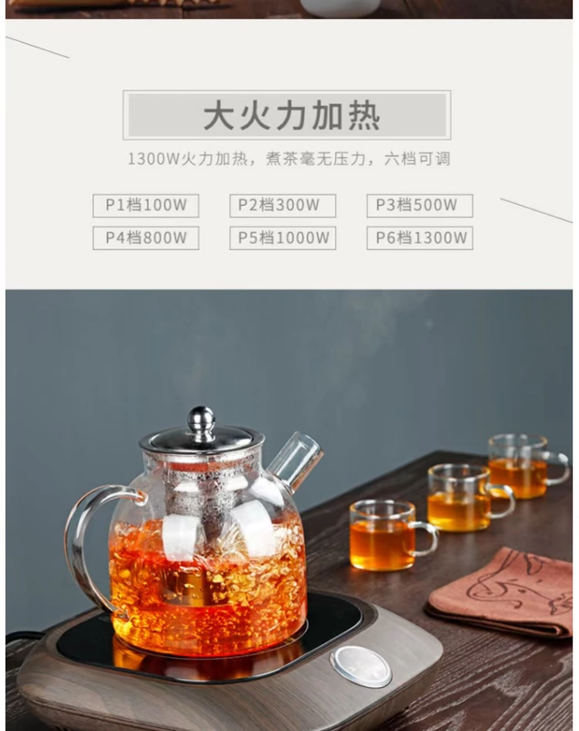 Rongshida mini bếp gốm gốm bếp nhỏ nồi sắt nồi trà thủy tinh nhỏ lò điện đối lưu lò - Bếp điện
