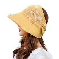 2024 new butterfly knot breathable sunscreen hat Han version beach hat children summer sunscreen sunhat female sun hat
