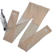 Net Red Sox Girls Ice Tread Silk Pants Socks Fish Mouth Toe Toe Spring Summer Thin black long cylinder socks