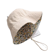 Chapeau de protection solaire UV double face chapeau de pêcheur femme petit chapeau de bassin quotidien à fleurs chapeau de soleil chapeau de soleil léger et respirant