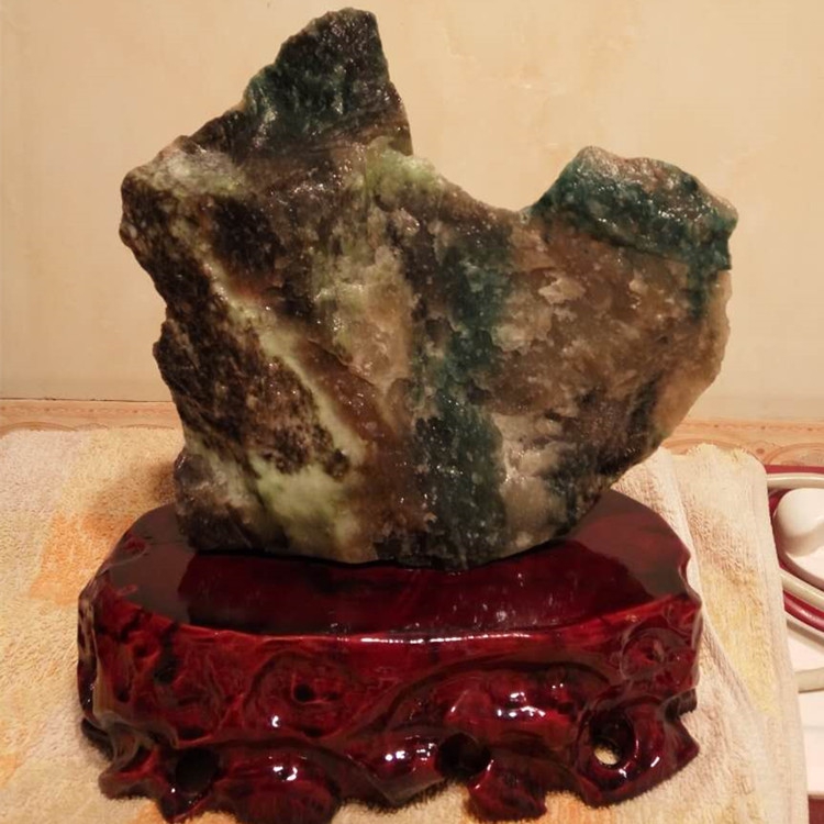 Natural Nanyang Dushan jade raw stone 3 7 catties boutique