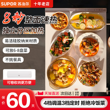 Supor Flexible Warming Plate, Hot Plate, Multifunctional Household Foldable Insulation and Heating Food Device, 2025 New Model