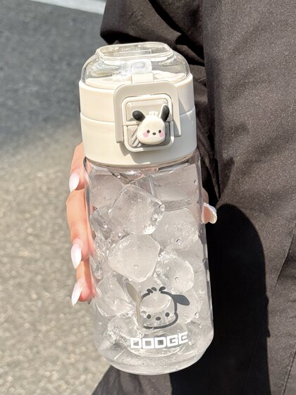 高颜值tritan吸管塑料杯子女生夏季学生耐高温便携双饮运动随手杯