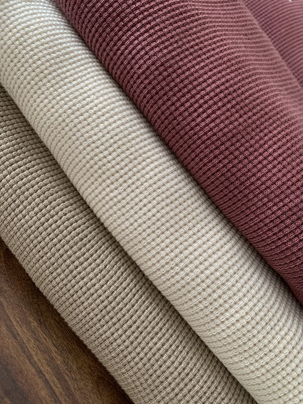 10 Merino Wool Fabrics Are Soft and Skin-Friendly, Waffle-Patterned, Warm Sweatshirt Knit Fabric Blankets