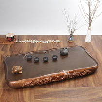 Tea set Tea tray Household tea table whole piece of technology wood imitation solid wood acid branch Ebony Mahogany chicken wings pear set special offer