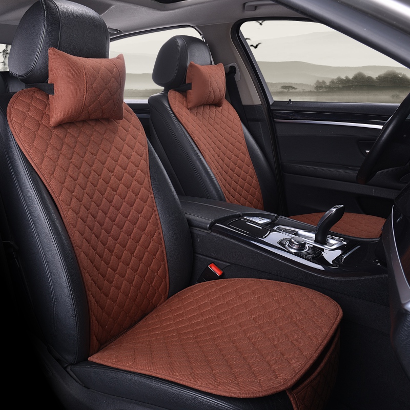 22 kinds of linen small waist net red goddess car seat cushion summer breathable car cushion ladies four seasons universal seat cushion