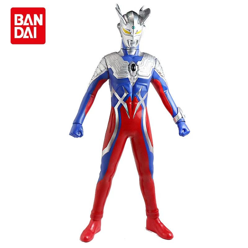 Bandai, Ultra, Ultraman Tiga with light music, movable minifigure, doll, makes sounds