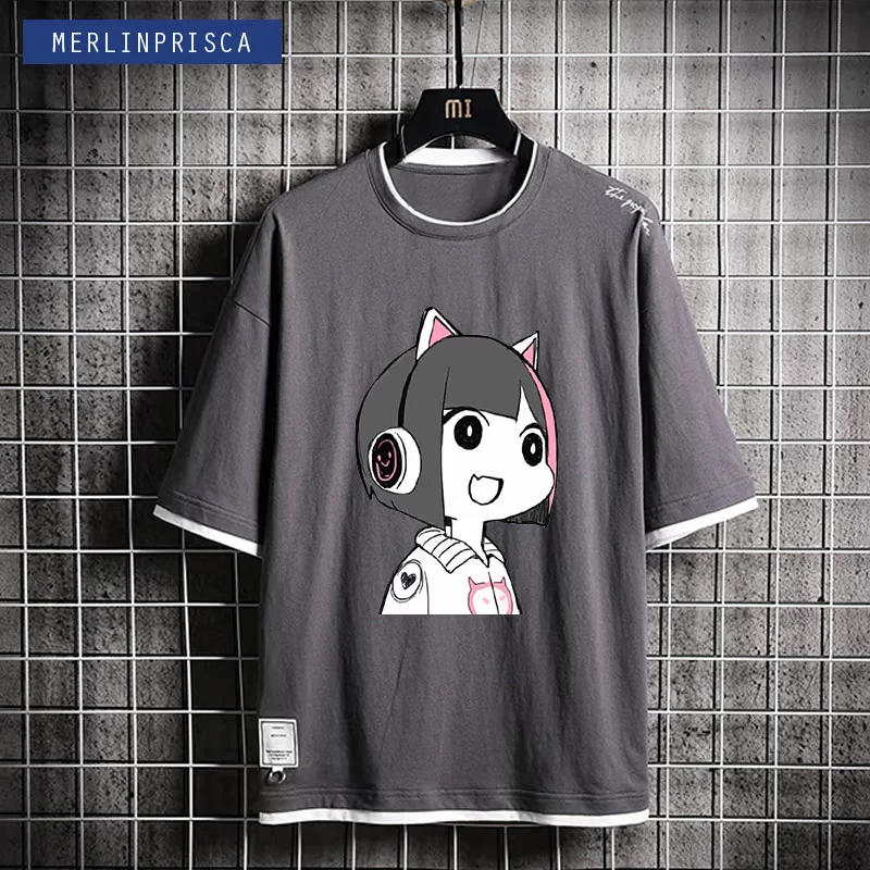 NEKO Электронная музыка мобильные игры Музыкальный мир Cytus 2 берет молодых парней и девушек футболки с коротким рукавом