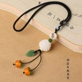 Черт Руйя Автовальные Автовальные машины В висячие подвесные украшения сетка красная лотоса автомобиль ручной работы богиня Бодхи