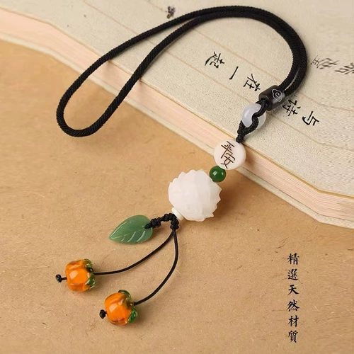 Черт Руйя Автовальные Автовальные машины В висячие подвесные украшения сетка красная лотоса автомобиль ручной работы богиня Бодхи