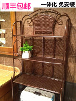 European-style iron toilet shelf three-layer bathroom rack toilet toilet top storage rack floor toilet
