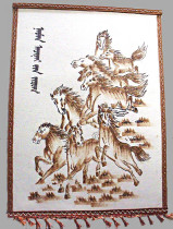 Mongolian handicrafts Home furnishings gifts decorative paintings 10 wool felt paintings Eight Jun