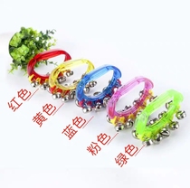 Orff musical instrument infant kindergarten string bell plastic hand bell 10 bell rattle childrens music toy percussion instrument