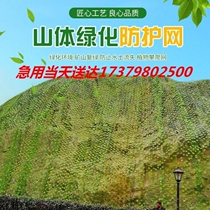 Artificial green net corrosion resistant green green protection mountain slope ecological simulation green leaf network