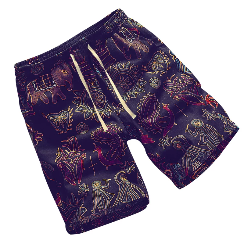 Beach trousers, brand shorts, oversize