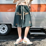 Летние тонкие брендовые спортивные баскетбольные шорты, пляжные штаны для отдыха, в американском стиле, большой размер