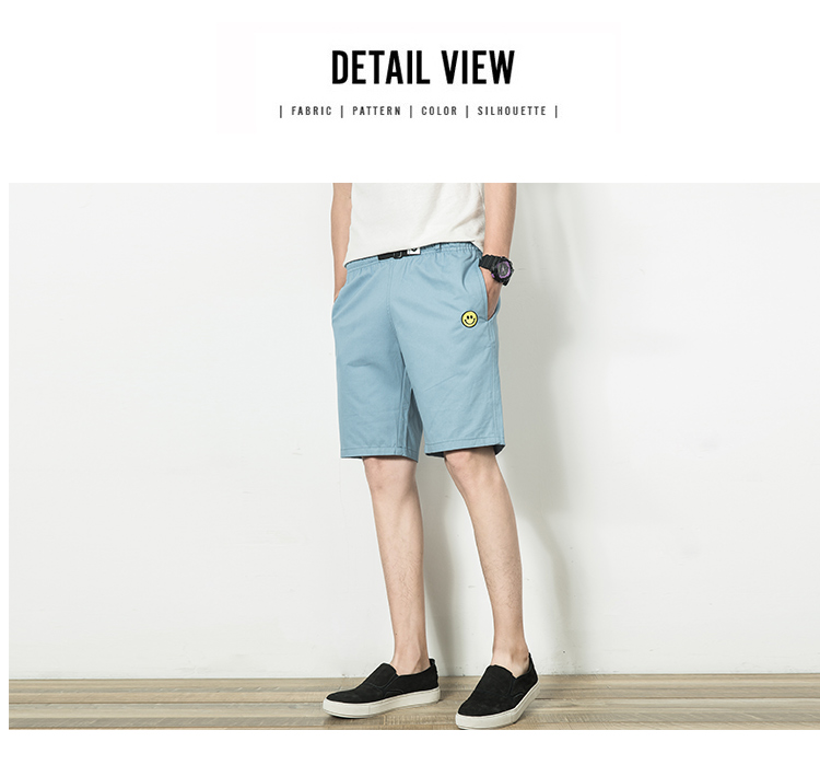 Mùa hè mỏng phần thêu quần giản dị mùa hè xu hướng quần thể thao năm điểm quần short nam rộng quần nam quần jean nam rách