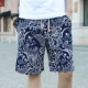 Mùa hè in quần short nam quần đi biển Phiên bản Hàn Quốc của quần nam triều Slim quần dài thẳng giản dị quần ống rộng nam