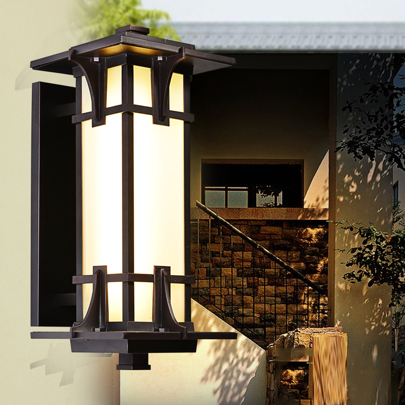 Chinese Style Retro Creativity Lamps Villa Waterproof Gate Wall Lamp Hotel Clubhouse High-end Outdoor Lamps Courtyard Lamp