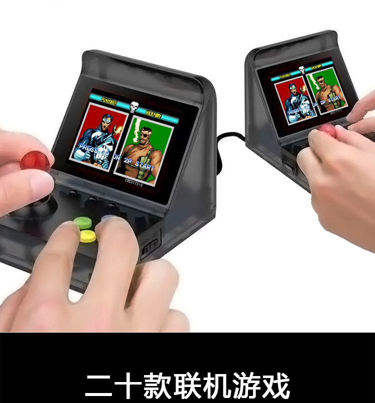 Mini GBA arcade Retro rocker đôi máy trò chơi trực tuyến khủng long nhanh chóng chạm vào thiết bị cầm tay hoài cổ - Bảng điều khiển trò chơi di động máy game cầm tay