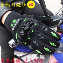 Tengfeng firm riding gloves new upgrade thick protective bicycle motorcycle racing riding full finger gloves