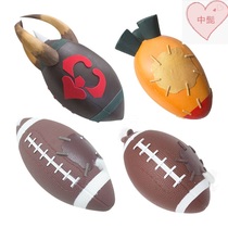 Striker cos Suit Strikers Football Bull Force Mr Rabbit cos prop Weapon toy Large purple