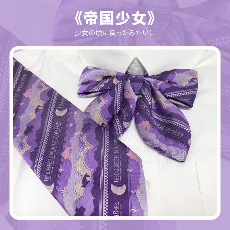 Nori Imperial Maiden Original design JK uniform versatile purple bow tie ladies bow tie in stock