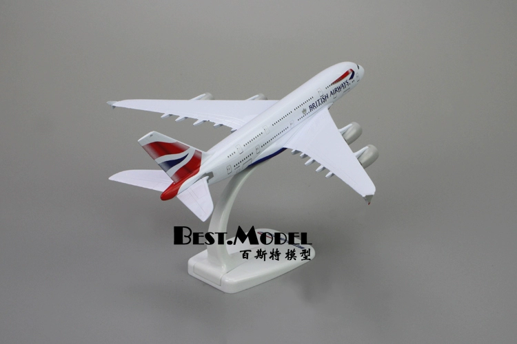 Máy bay mô phỏng hàng không A380 của Anh Model 787 Bộ sưu tập kỷ niệm tốt nghiệp 18cm Trang trí tĩnh hợp kim rắn đồ chơi cho bé 1 tuổi