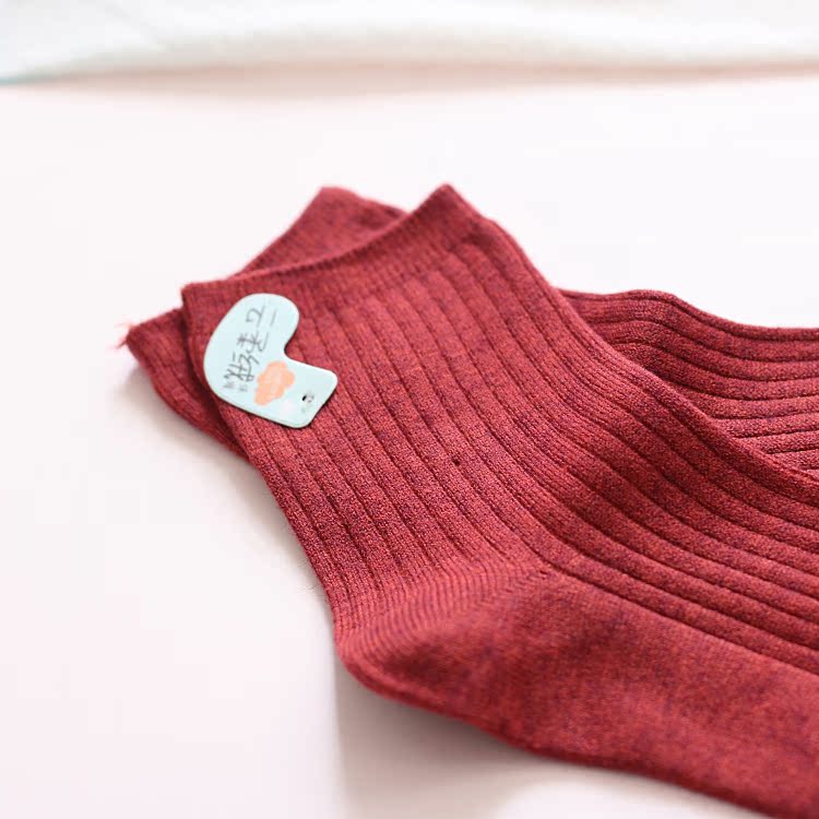 Mirok mùa thu và mùa đông tất nữ Yun mềm nhung mềm mại và thoải mái vớ cotton ấm vớ vớ cọc đứng Phiên bản Hàn Quốc của vớ retro vớ nike chính hãng