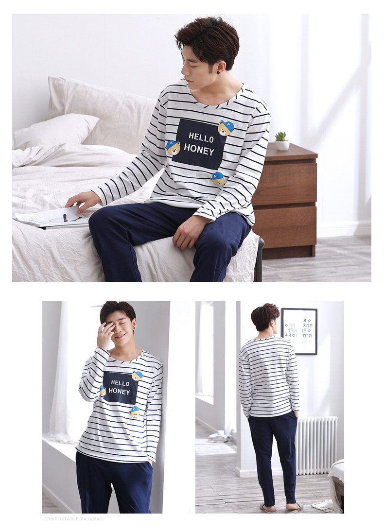 Pyjama mixte en Coton à manches longues - Ref 3006112 Image 16