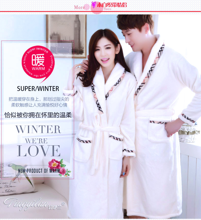 Mùa thu dày lên đôi flannel dài áo ngủ phụ nữ mùa đông cộng với phân bón XL đồ ngủ nhung san hô nam và nữ set do ngu sexy
