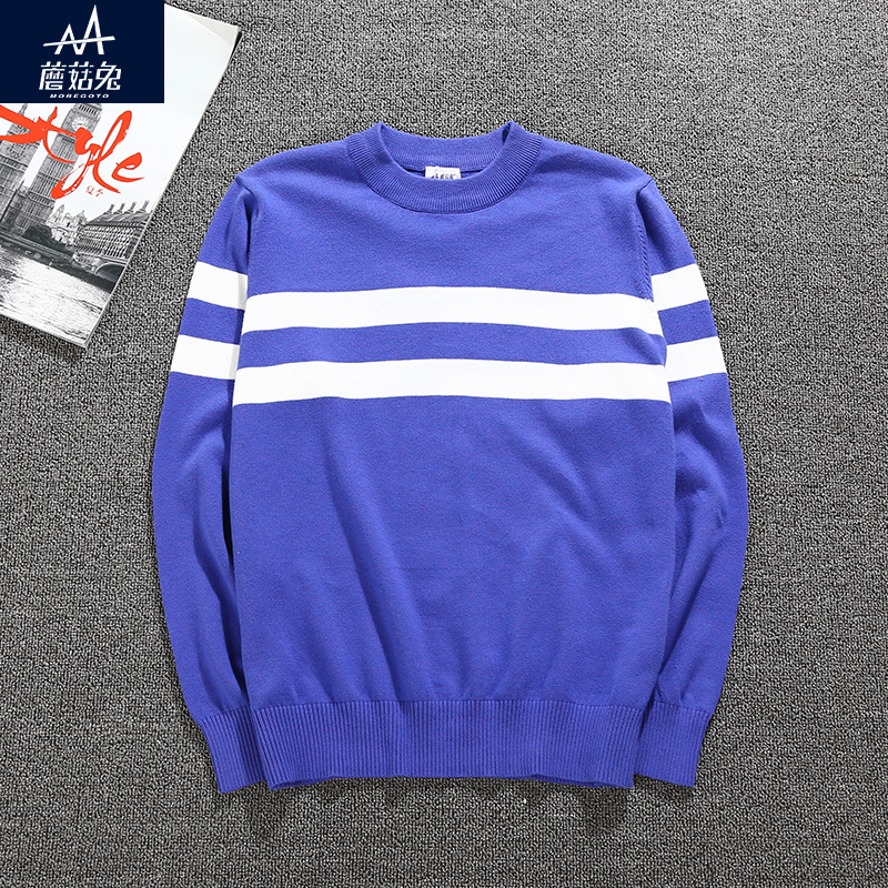 Fat boy sweater cover spring and autumn thin childhood pure cotton wire 12 loose 15 year old boy knit sweater