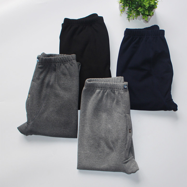 Fall and winter men plus thicker warm pants loose large size bottom wear old man middle-aged dad fattening cold pants