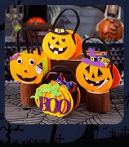 Halloween handmade diy material bag tricky ornaments portable girls transparent childrens props accessories early education set