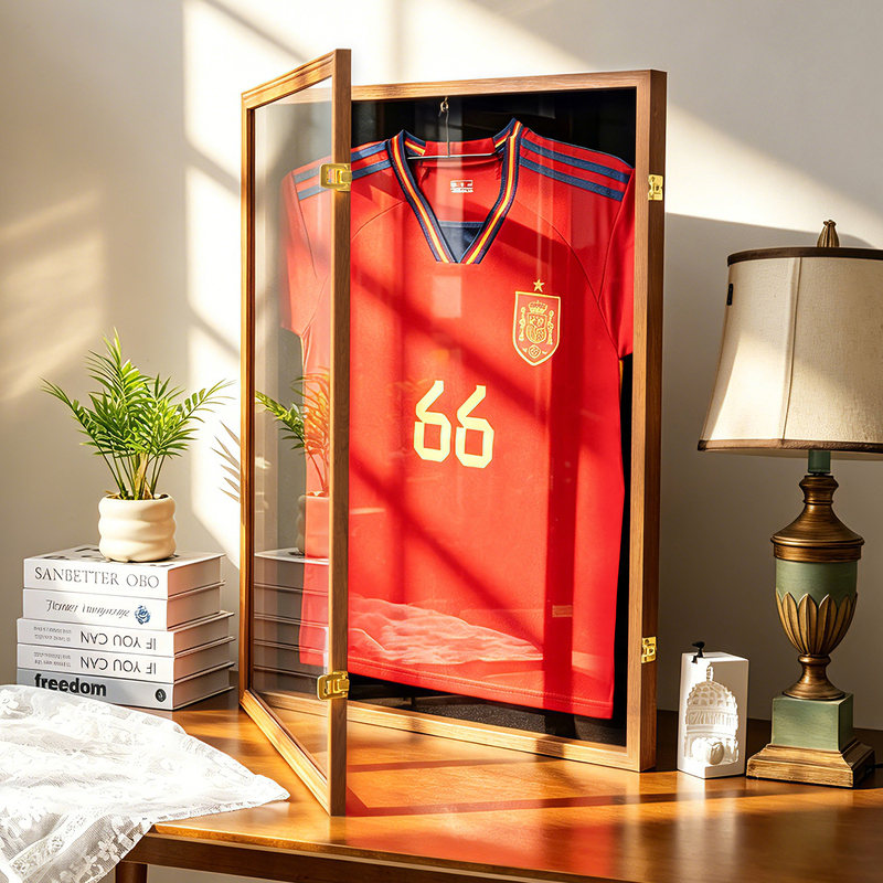 Jersey Collection Display Frame, No Need for Framing, Wall-Mounted Football, Basketball, Tennis Storage Frame, Display Picture Frame