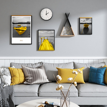 Living Room Decoration Painting Sofa Background Wall Nordic Creative Dining Hall Hung Painting Modern Minima Fashion Atmospheric Restaurant Mural Painting