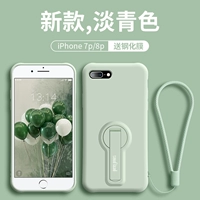 Apple 7p/8p [светло -голубой] Отправляя стальную пленку+тот же салон