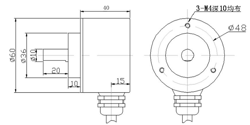 高精度14位不带地址RS485单圈**值编码器