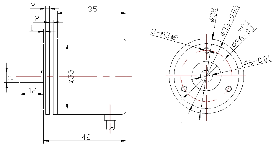 12位单圈**值编码器， RS485数字通讯输出