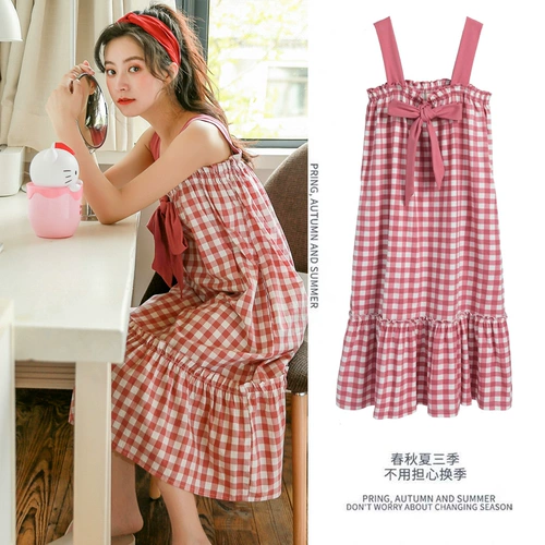 Летняя пижама, осенний хлопковый брендовый милый японский комплект, эффект подтяжки