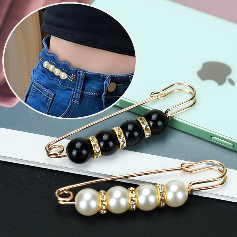 Large pin pants waist waist adjustment skirt jeans change small waist artifact buckle fixed clothes anti-light accessories