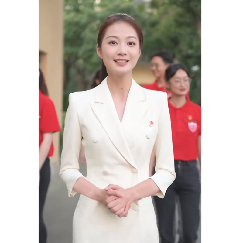 Formal Occasion Dress, Professional Suit for Women, Autumn and Winter Host Dress, Art Exam, Broadcasting Interview, Formal Suit Dress