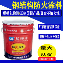 Whale Sea brand fire retardant paint flame retardant paint Indoor Super-type fire paint steel structure fire paint 20kg