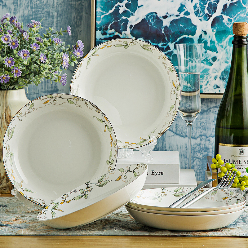 Bowl dish home eating western - style silverware single adult ceramic dishes large 4.5 inch 6 inches of rice bowls rainbow such use