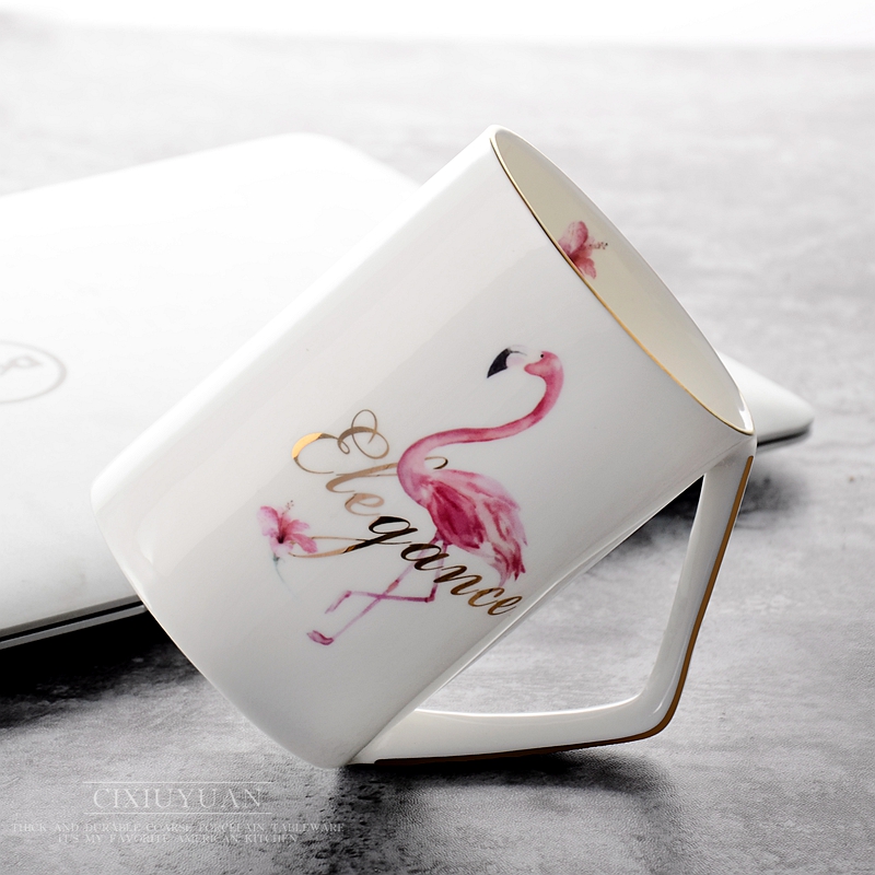 Creative Scandinavian mark cup ceramic cup contracted up phnom penh ipads porcelain cup milk cup office cup coffee cup