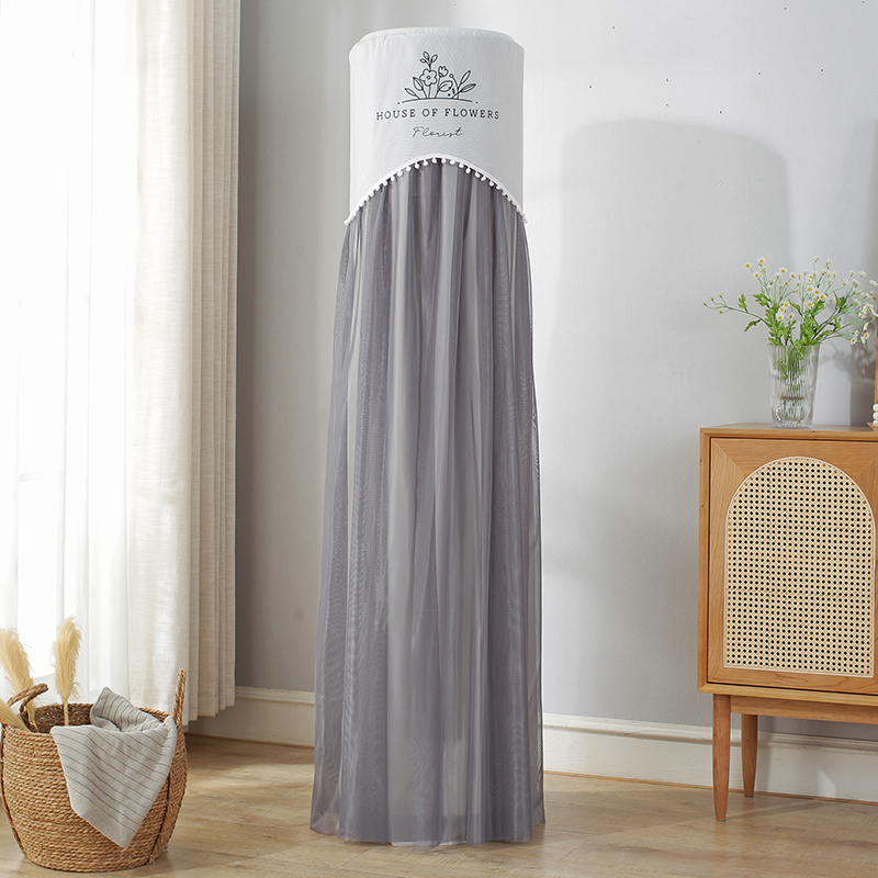 Grid Force Round Air Conditioning Hood Upright Round Cabinet Hood Cylindrical Air Conditioning Dust Cover Boot Up Not Taking Cabinet Air Conditioning Cover 