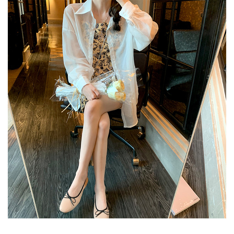 Giày búp bê nữ mũi vuông cổ nông đế bệt mềm, thắt nơ dịu dàng, chất liệu da cừu — Màu trà sữa, hàng có sẵn, Màu trắng sữa, hàng có sẵn, Màu xanh sữa, hàng có sẵn chi tiết 45