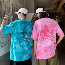 Short sleeve t-shirt male pure cotton round collar big code Compassionate Summer Couple Trend New Half Sleeve Tide Cards Easy To Beat